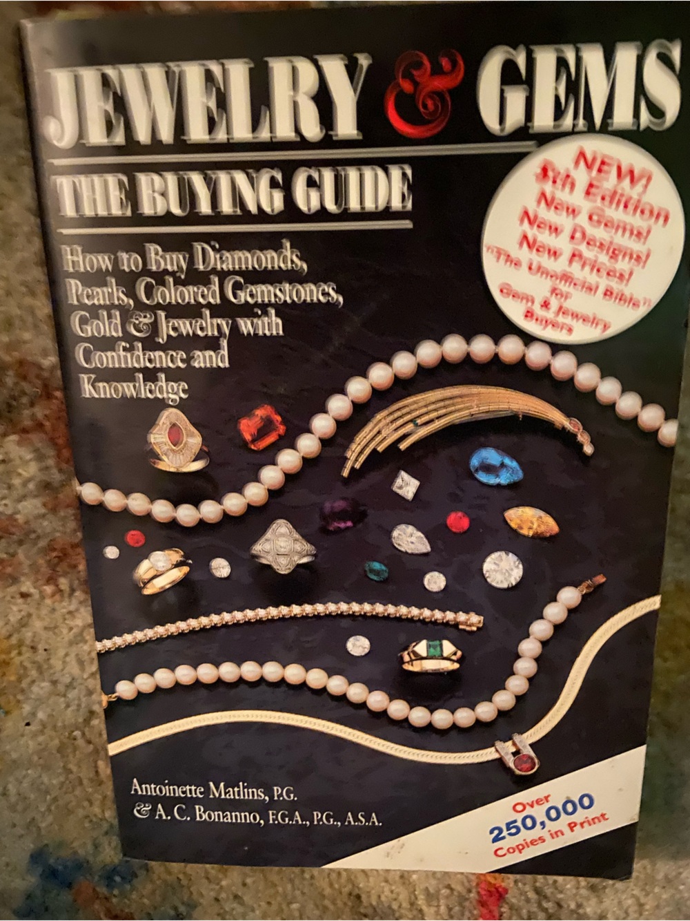 Vintage Jewelry & Gems buying book Diamond gold Pearl colored gemstone gemstones